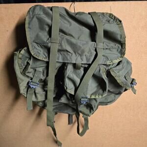 US Army Field Pack Combat Nylon LC-1 Medium Alice Vintage Backpack No Frame